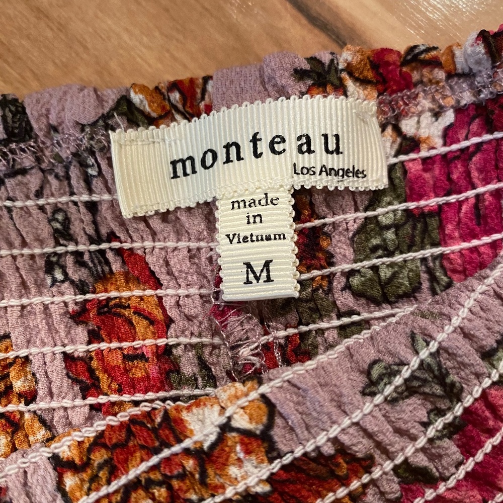 Monteau floral blouse—Junior’s M - Picture 3 of 3